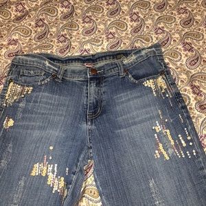 Sequined Jeans
